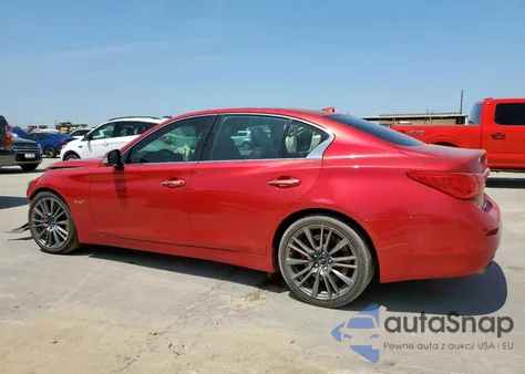 2017 Infiniti Q50 Red Sport 400 из США, поврежденный, VIN JN1FV7AP5HM850472